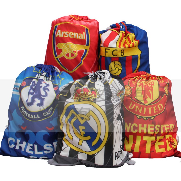 Balô túi rút hình CLB Manchester United,Chelsea,Real