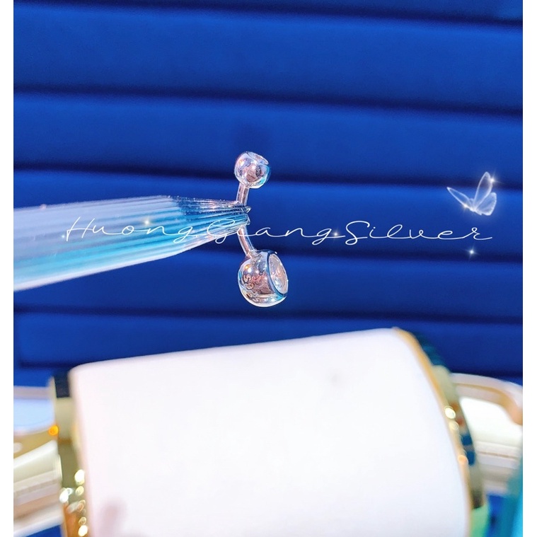 Khuyên Rốn Bạc s925 xi kim  - HuongGiangSilver