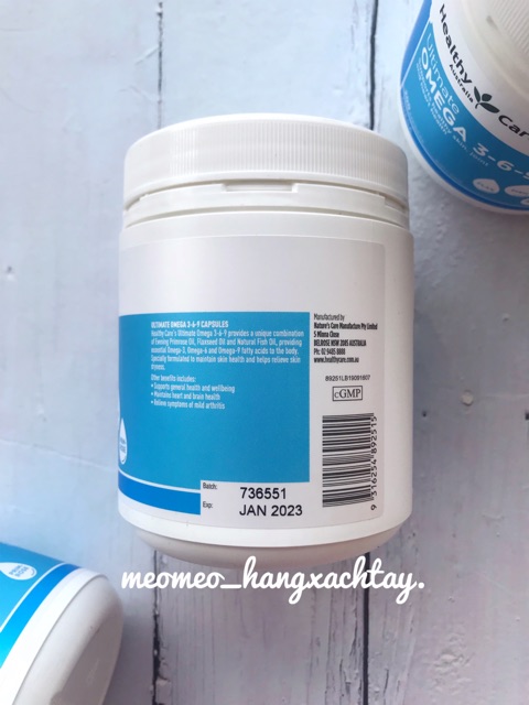 [Mẫu mới- đủ bill và tem]Healthy care Omega 369 200 viên của Úc | Thế Giới Skin Care