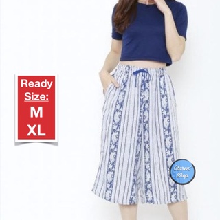 Quần Culottes Ngắn Uniqlo Bản Rộng 3/4 Thời Trang Cho Nữ