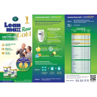 Sữa bột Lean max rena gold 1 lon 400g/ 900g
