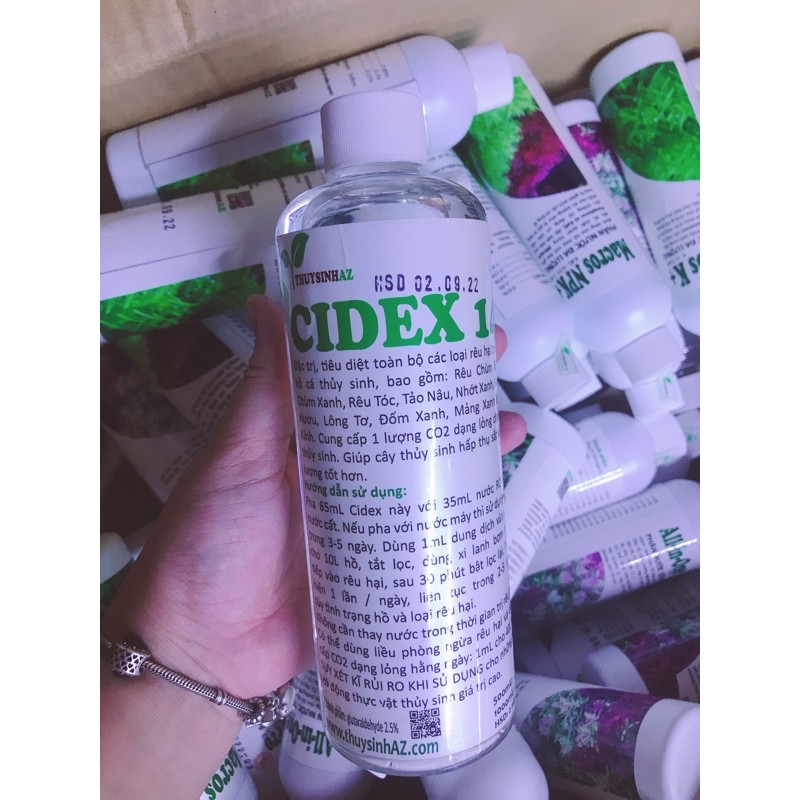 Dung Dich Diệt Rêu Hại Cidex 14 - Phòng và Trị Rêu Hại Trong Thuỷ Sinh