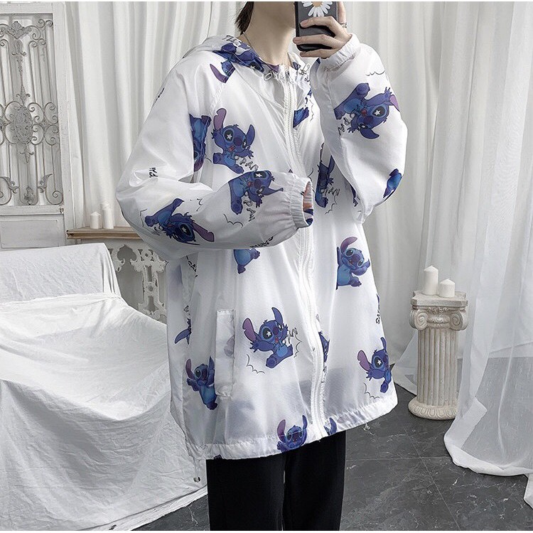 Áo khoác dù unisex form rộng 3D Hoạt Hình, nam nữ ulzzang WIND