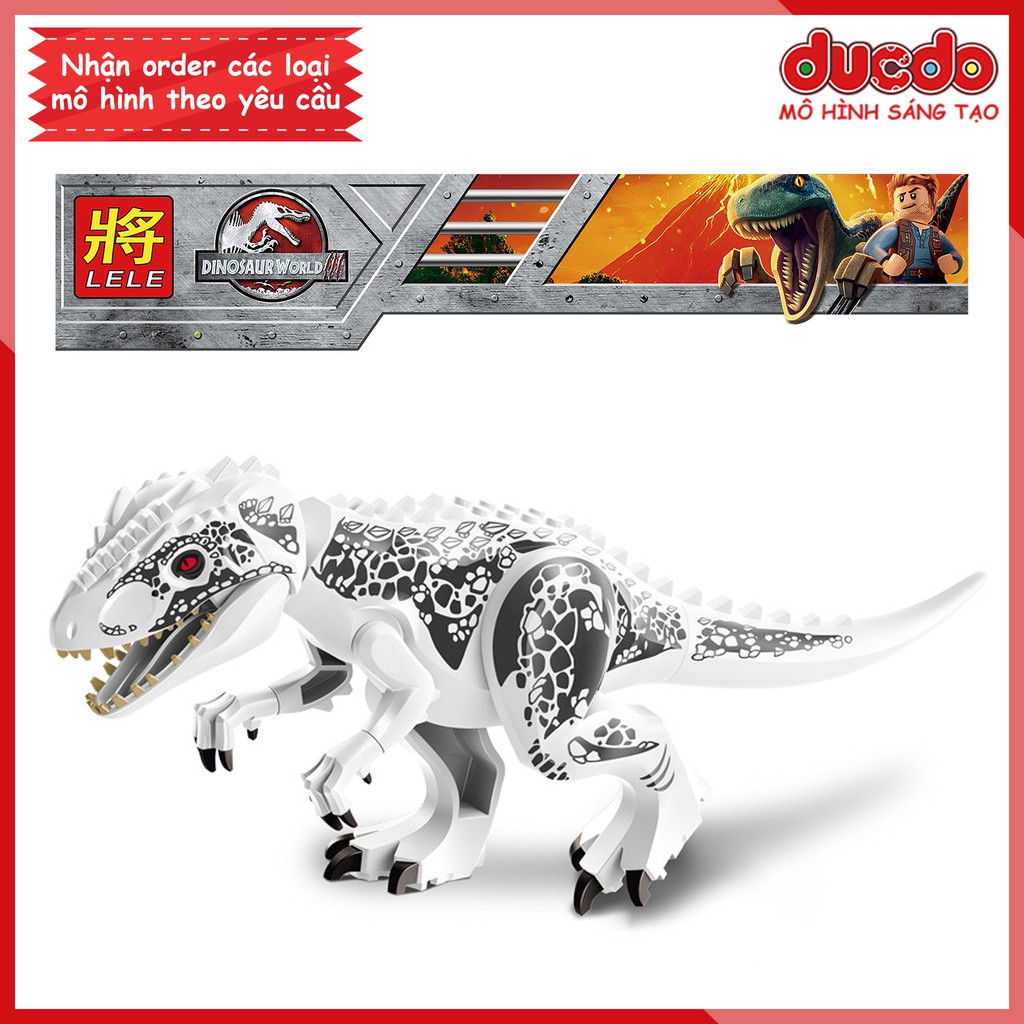 Siêu khủng long bạo chúa INDOMINUS REX Jurassic World siêu chất - Đồ chơi Lắp ghép Xếp hình Minifigues Mini Mô hình