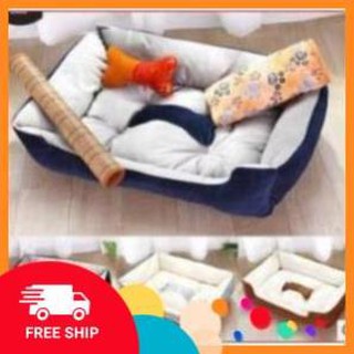 NLQK Đệm cao cấp chữ nhật hình xương chó chó mèo NL