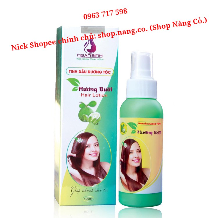 (CAO CẤP) Tinh Dầu Bưởi NGÂN BÌNH Kích MỌC TÓC dày dài, Ngăn RỤNG TÓC hói đầu, Hair Lotion Dạng Xịt Dưỡng mềm mượt