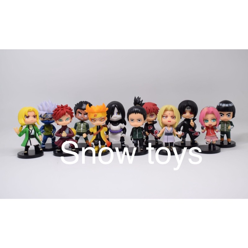 Mô hình Naruto - Bán lẻ tùy chọn 12 mẫu Naruto Kakashi Rock Lee Orochimaru Itachi Shikamaru Tsunade Sasori - Cao 7~8cm