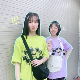 Áo thun tay lỡ kimbap & sushi unisex
