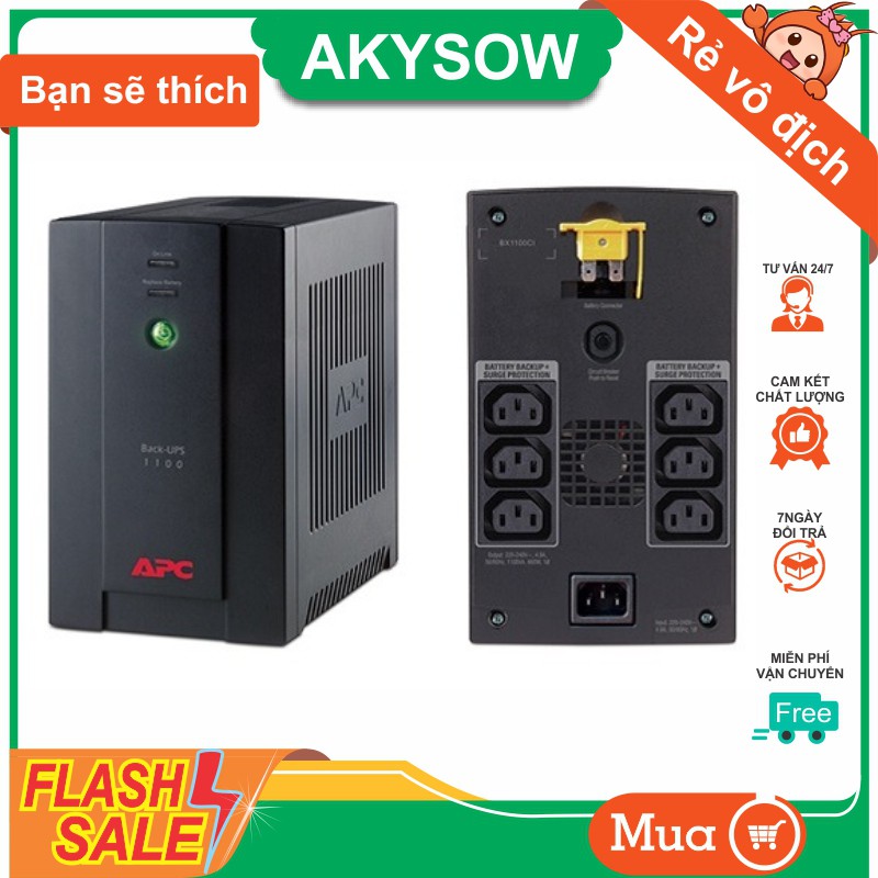Bộ lưu điện UPS APC BX1100CI 1100VA 600W BX1100CI