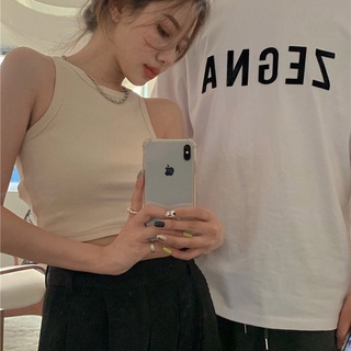 Áo croptop ba lỗ body kiểu dáng basic chất len tăm