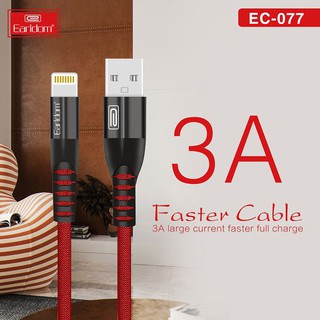 Cáp Sạc Dù Lightning Earldom EC-077 ( Sạc Nhanh 3A)