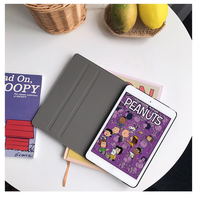 Bao Da iPad in hình Đậu Phộng - Bao da iPad Mini 1/2/3, iPad Mini 4/5, iPad 2/3/4, iPad Air 1/2, iPad 2017/2018 9.7 inch