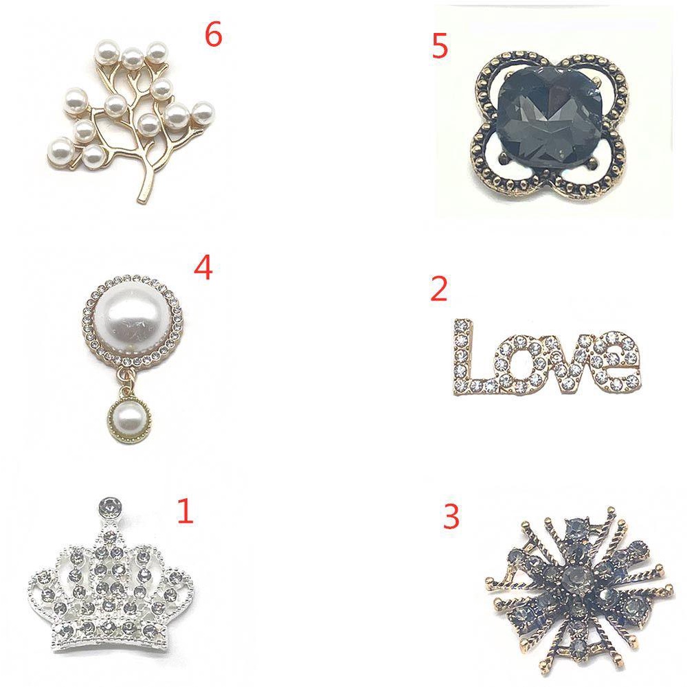 Rowans Kẹp Giày Lấp Lánh Cho Nữ|Phụ Kiện Trang Trí Giày Dép &amp; Giày Cao Gót Charms