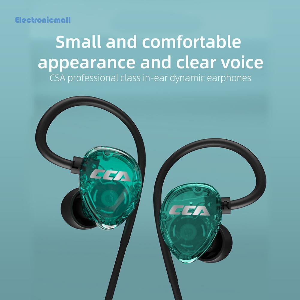 ElectronicMall01 CCA CSA Wired Earbuds 3.5mm Plug 10mm Dynamic Driver HiFi In Ear Headphones