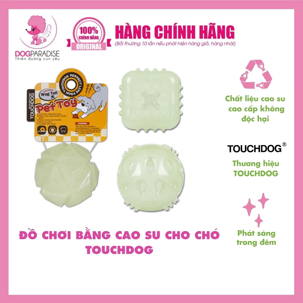 Đồ chơi chất liệu cao su cho chó Touchdog hình dáng vui nhộn thú cưng vui đùa giải tỏa căng thẳng 3 mẫu - Dog Paradise