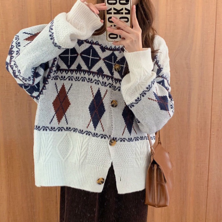 Cardigan Len Taobao Nữ, Áo Khoác Cardigan Len Kiểu Hàn Chất Đẹp Dày Dặn Hàng Quảng Châu Hot trend