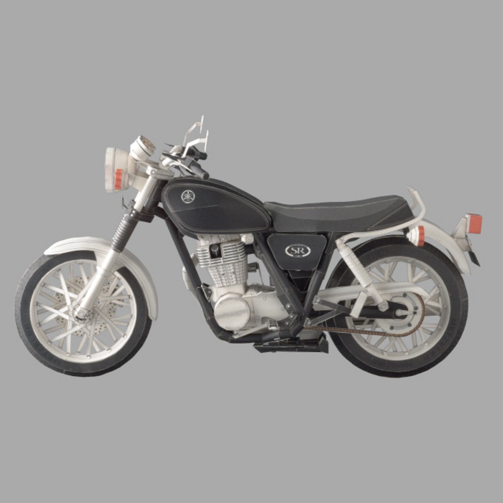 Mô hình giấy xe máy SR400 - Yamaha