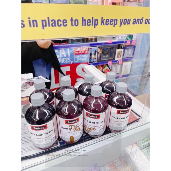 Swisse Hair Skin Nails Úc 500ml.Collagen Hair Skin Nail móng,tóc,da