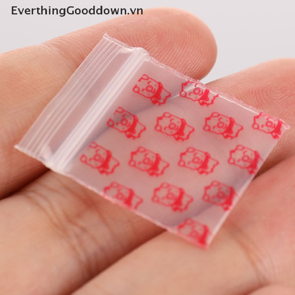 Set 100 Túi Zip Nhựa Mini Tiện Dụng