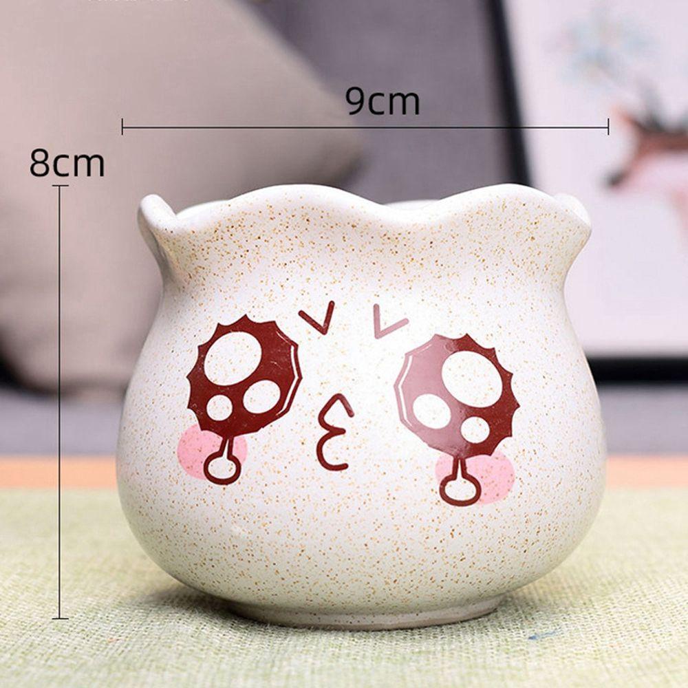 YIYU Chậu Hoa Hình Hoạt Hình Màu Macaron Dùng Trang Trí Văn Phòng / Ban Công / Vườn / Phòng Ngủ