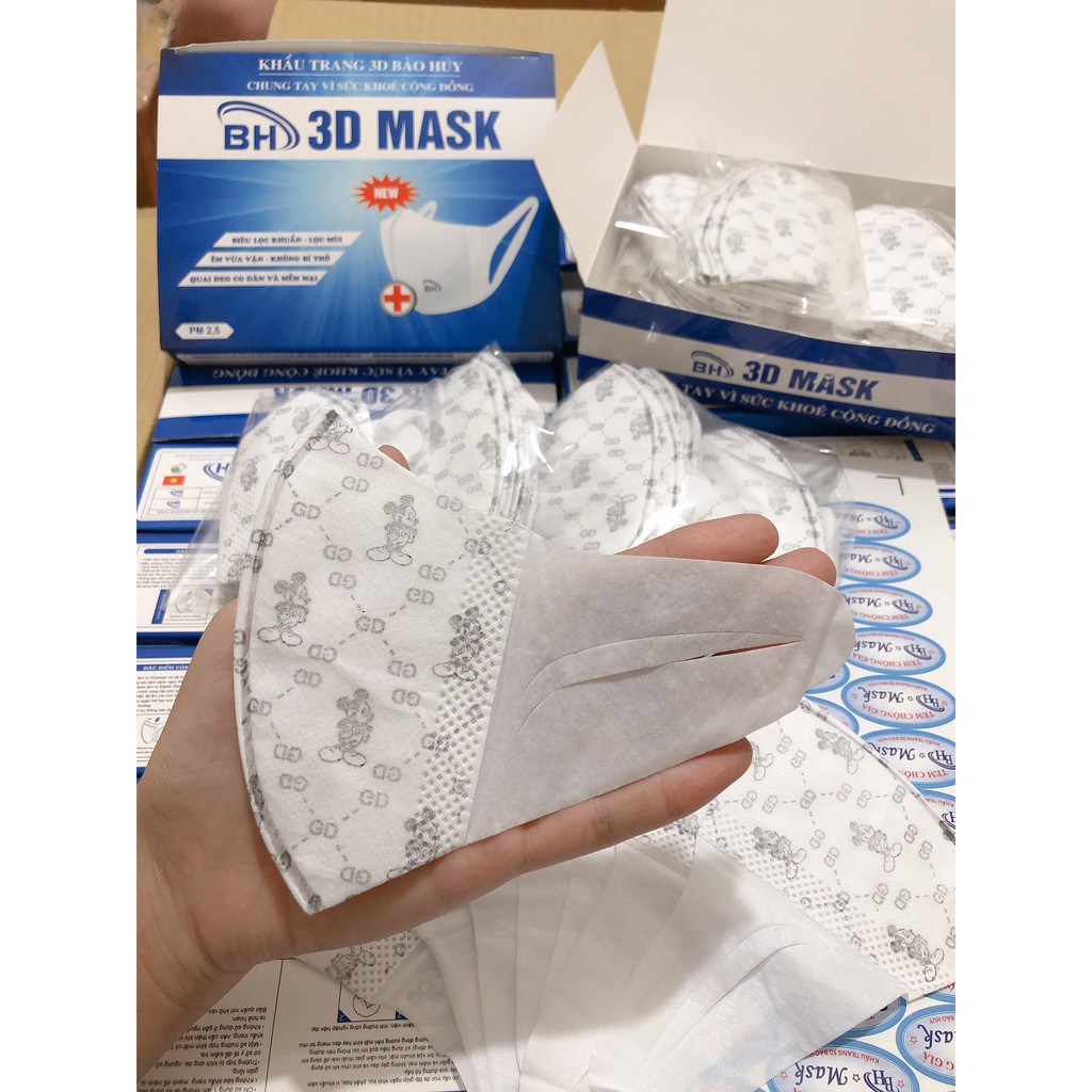 [Mã COSDAY giảm 8% đơn 150K] Hộp 50c]Khẩu Trang 3D Mask Trẻ Em Chính Hãng Công Ty(Size Cho bé từ 2 tuổi-Tiểu học) | BigBuy360 - bigbuy360.vn