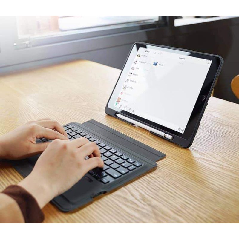 CASE iPad tích hợp bàn phím Dux_Ducis Wireless Keyboard Phiên bản có TrackPad