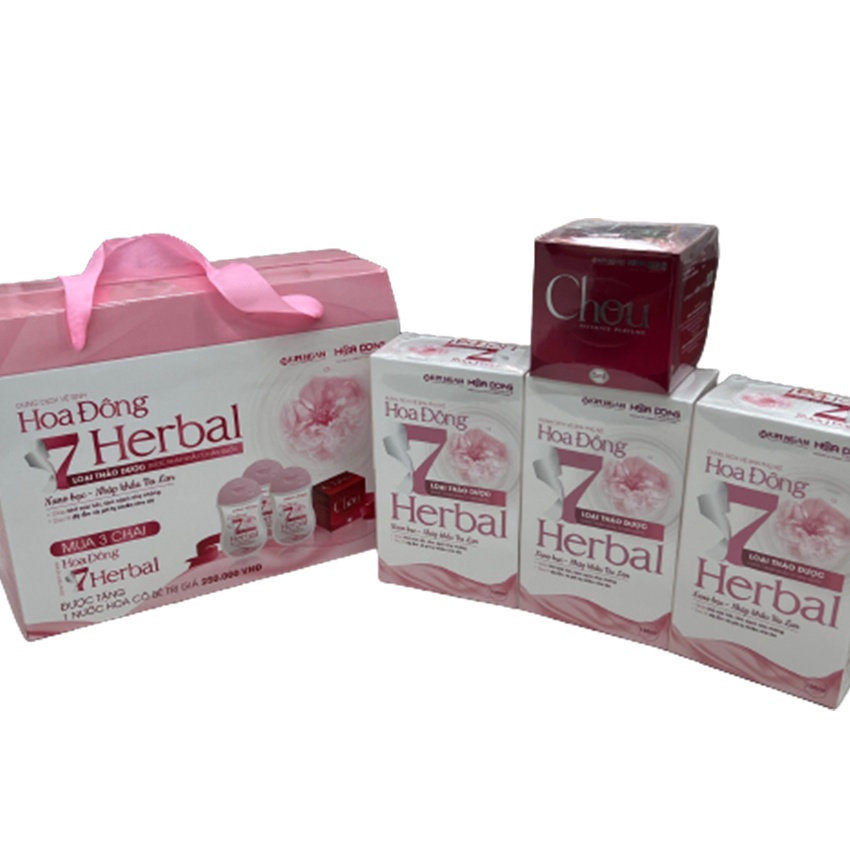 Dung Dịch Vệ Sinh 7 Herbal phụ nữ cần vệ sinh hằng ngày giúp làm hồng, trẻ hóa vùng kín &amp; phòng tránh các bệnh phụ khoa