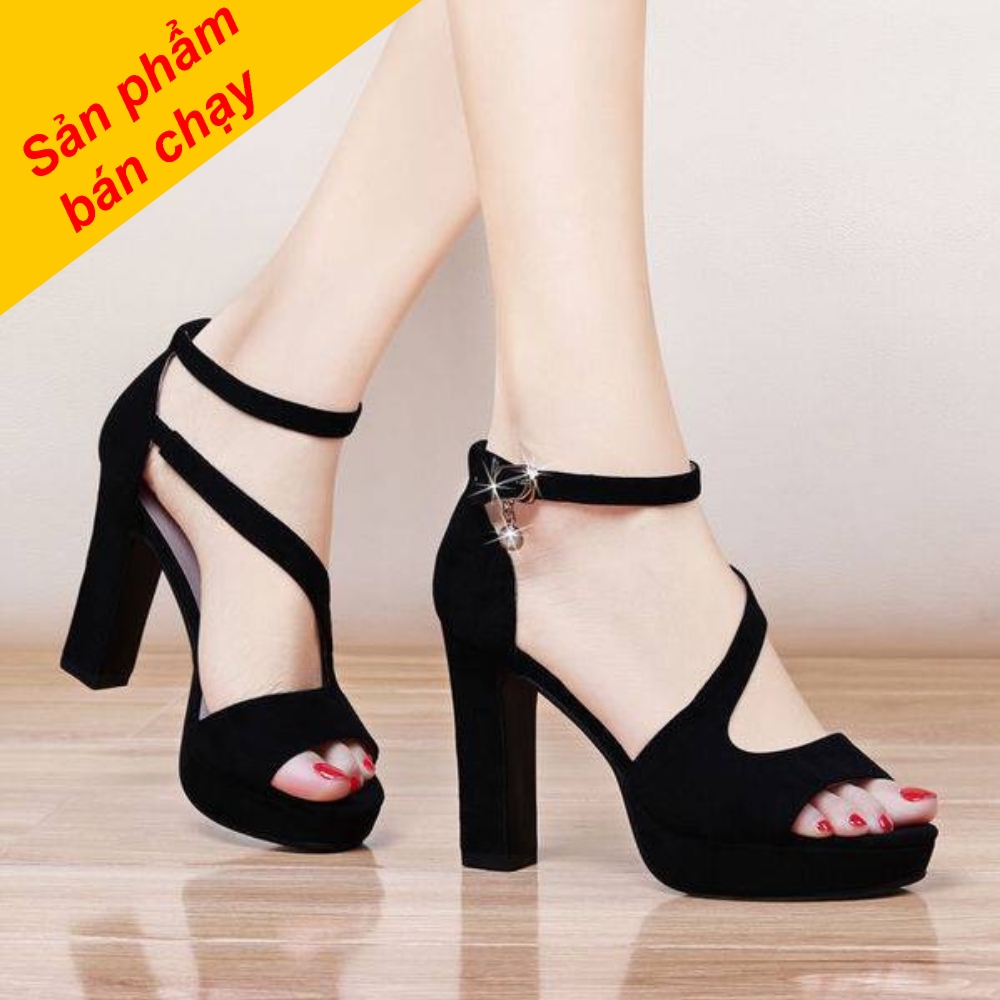 Giày Cao Gót Đan Chéo Cao Cấp