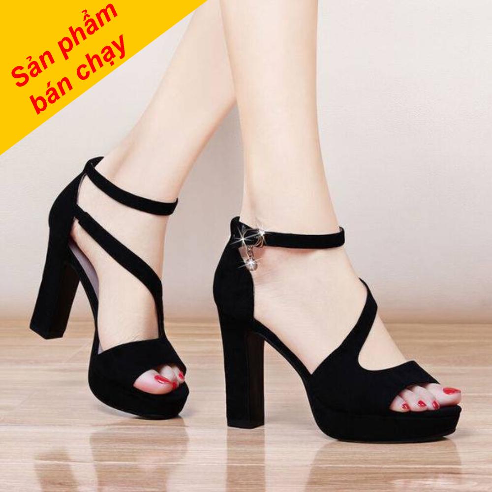 Giày Cao Gót Đan Chéo Cao Cấp
