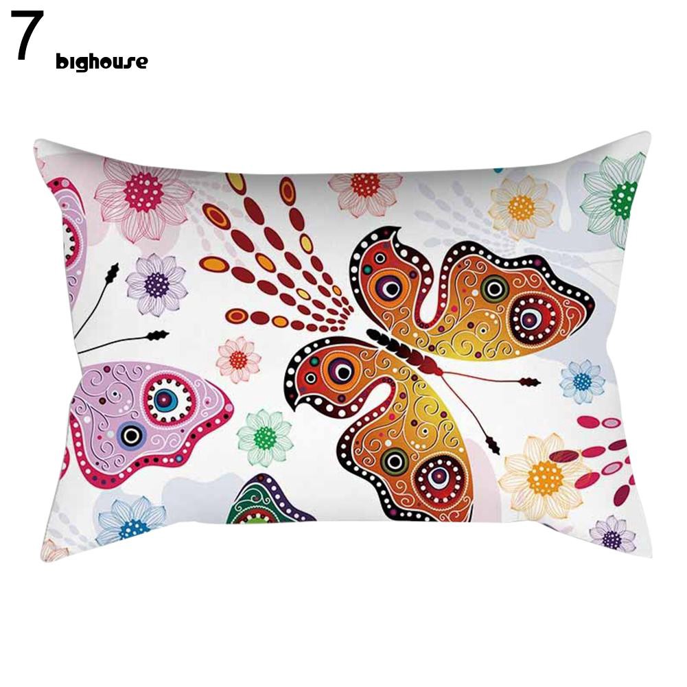 Vỏ Gối In Hình Bướm Xinh Xắn Kích Thước 30x50cm