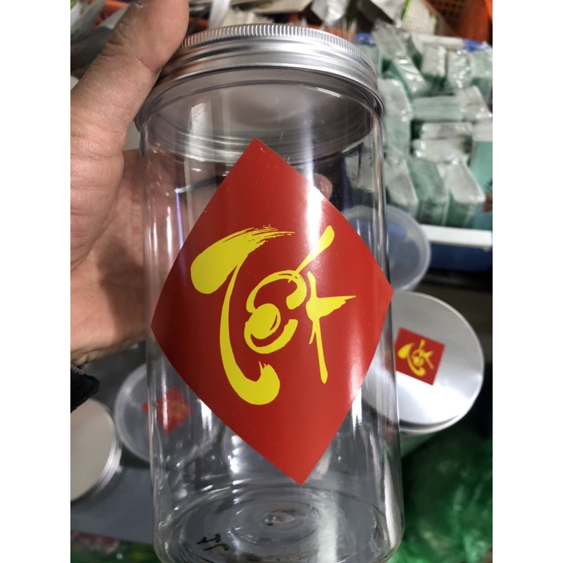 Tờ 9 con Tem Chữ Tết kích thước 7x7cm