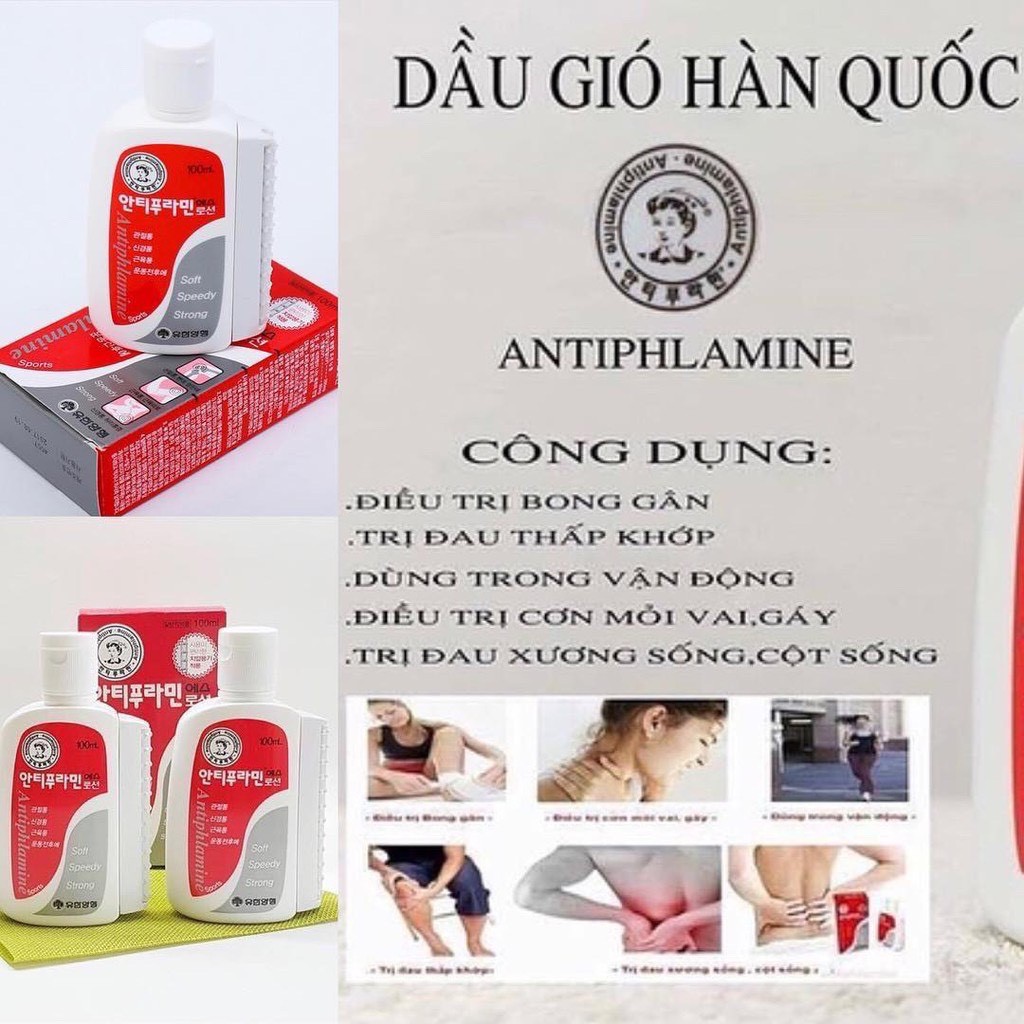 Dầu nóng Hàn Quốc Yuhan Antiphlamine Lotion 100ml - Victory Pharmacy