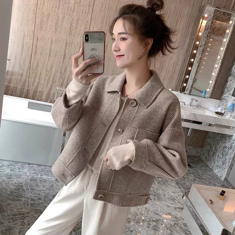 Áo khoác dạ dáng ngắn
