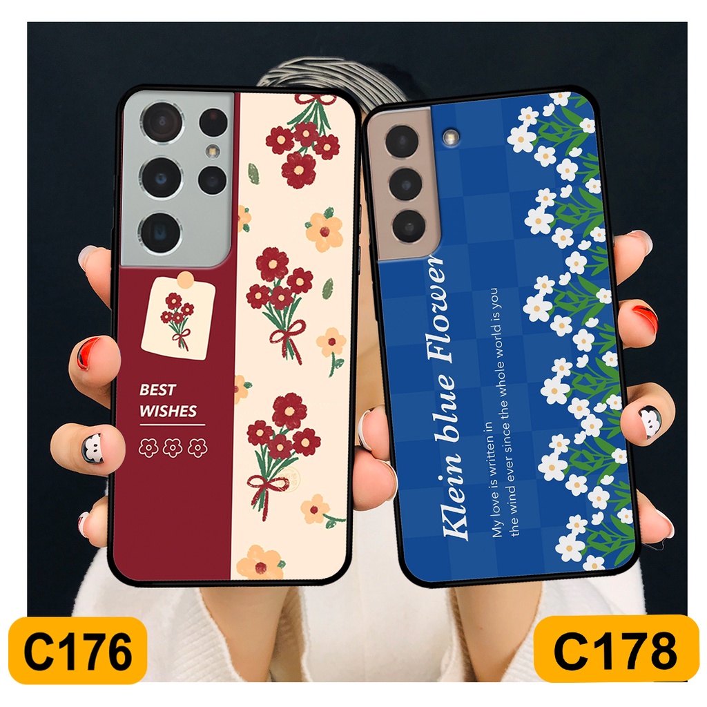 Ốp Samsung S21 - S21 FE - S21 Plus - S21+ / S21 Ultra in hình hoa cỏ nhẹ nhàng,họa tiết caro xinh xắn.ốp lưng chống sốc
