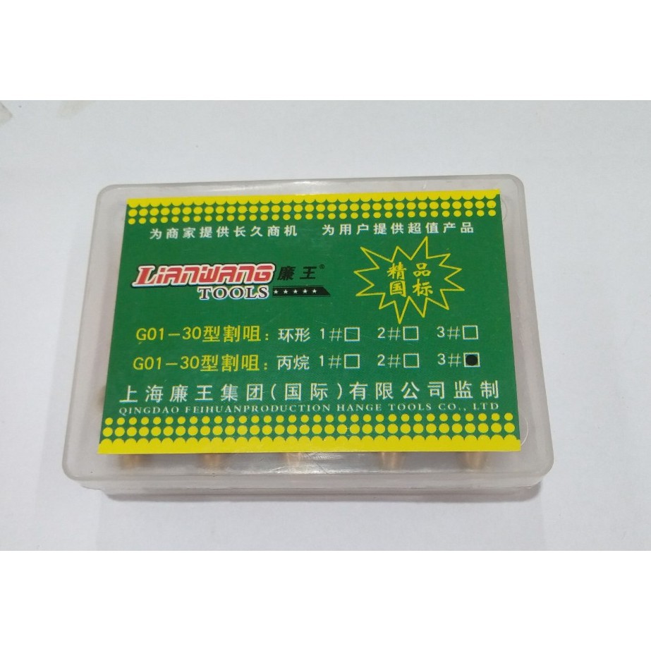 Bép cắt oxy gas, bép cắt hơi tiểu số 1, 2, 3 dùng cho tay cắt G01-30