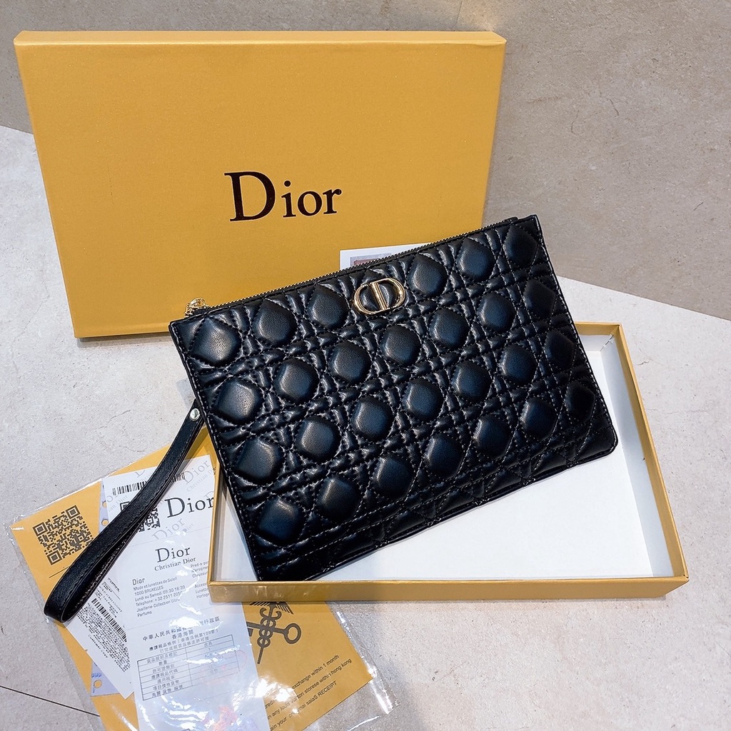 CLUTCH CẦM TAY NỮ DIOR C19 Ô TRÁM FULLBOX