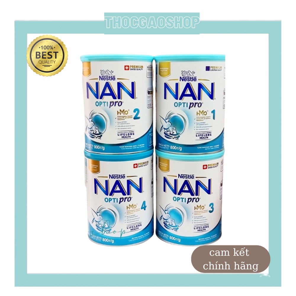 Sữa Nan Nga đủ số 1,2,3,4 800gr