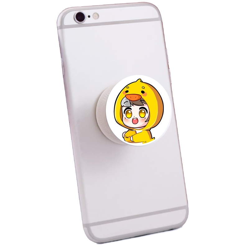 Giá đỡ điện thoại in hình HERO TEAM ver MẮT TRÒN XOE Simmy Phong cận Siro Mr Vịt Sammy Đào Kairon Kamui