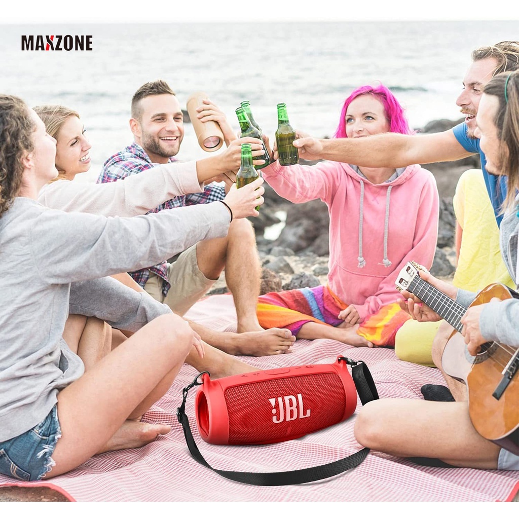 Maxzone Vỏ Bảo Vệ Silicon Chống Thấm Nước Cho Loa Bluetooth JBL Charge 5