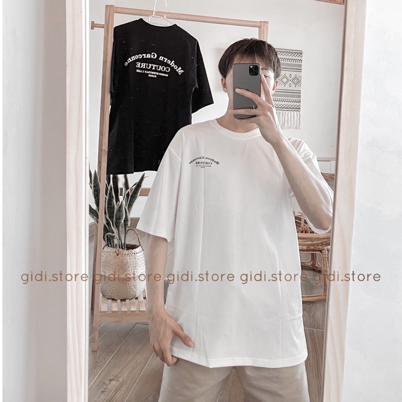 Áo phông tay lỡ COUTURE Nam Nữ Unisex ❤ áo phông trơn OVERIZE form rộng vải thun tici