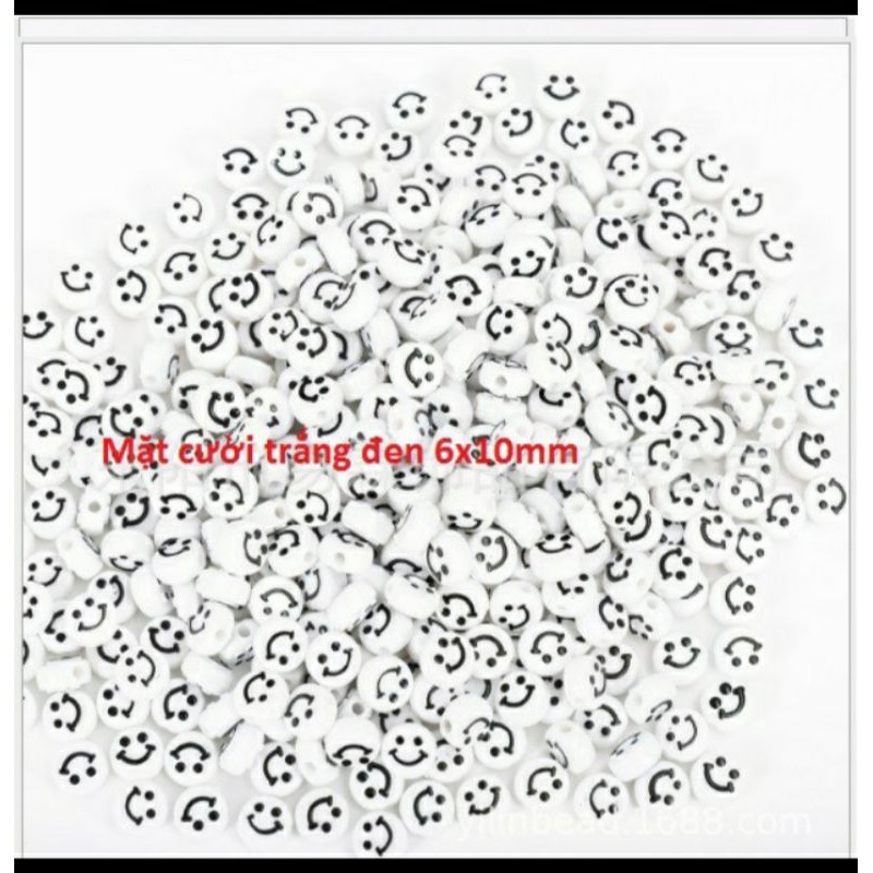 10-50 gam hạt mặt cười 10mm loại tốt làm vòng