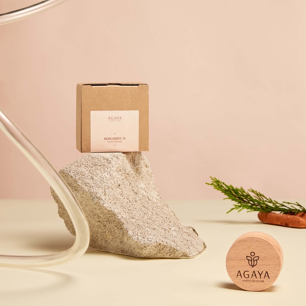 Nước Hoa Khô nữ AGAYA Dạng Sáp Khô hương thơm lâu khử mùi cho nam và nữ