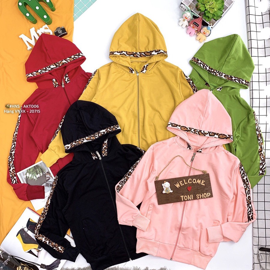 ÁO KHOÁC NỮ M44 (1 Line Da Beo - Ảnh Thật)