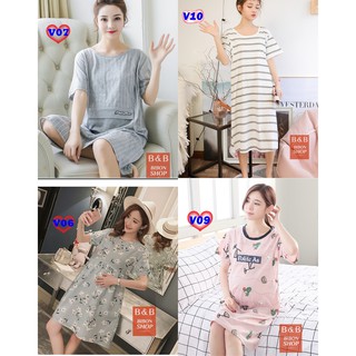 Váy Bầu Sau Sinh có thiết kế cho con bú V06