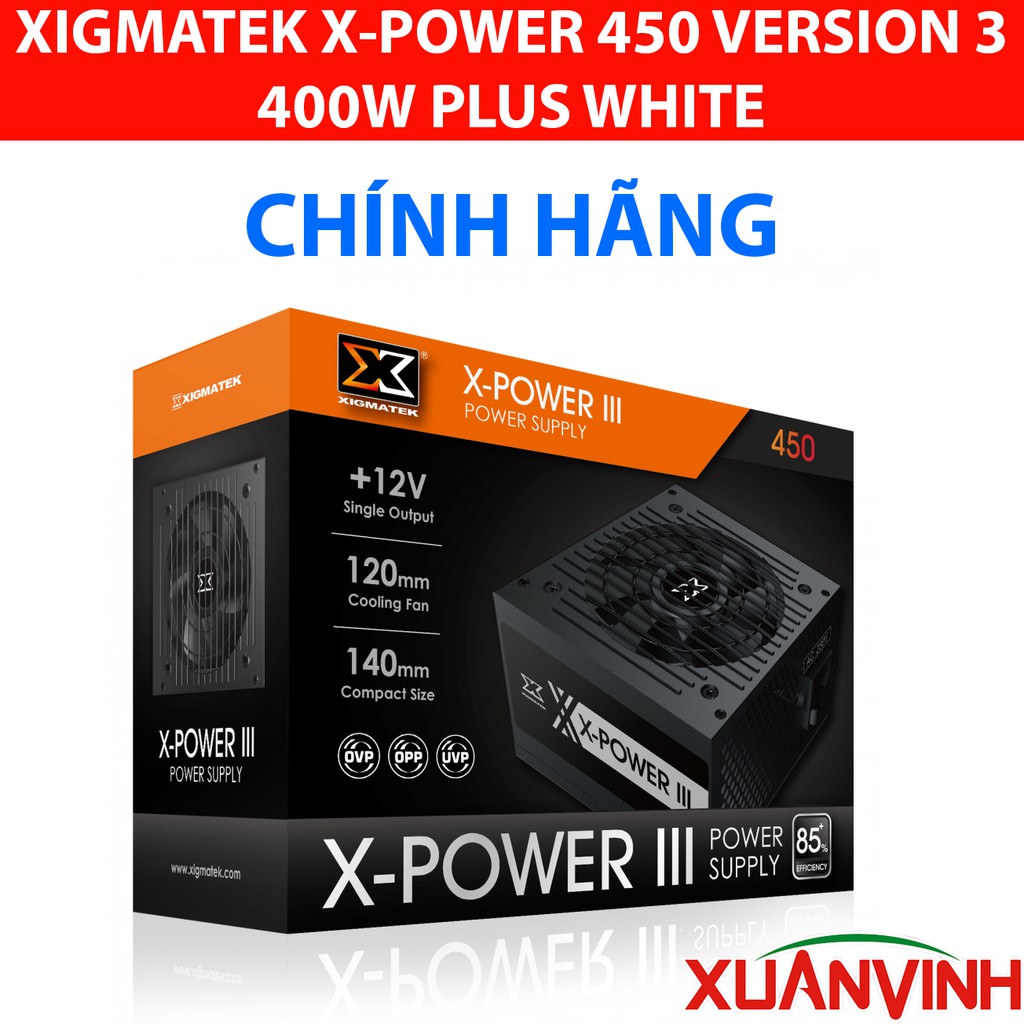 Nguồn XIGMATEK XPOWER 450 III 400W EN45969 New 100% Chính Hãng