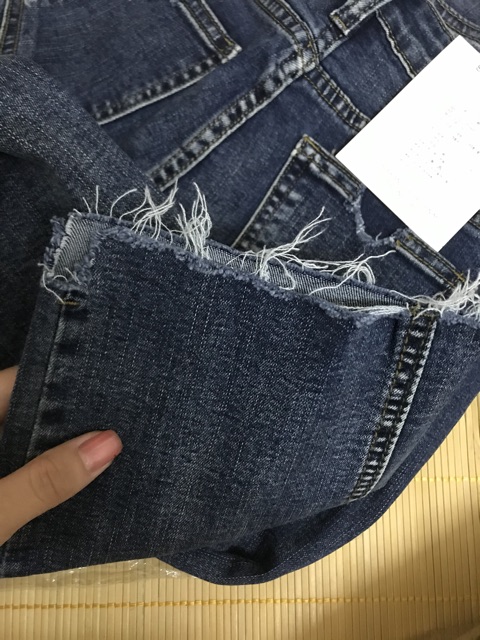 QA11_Quần jeans cạp cao ống đứng ulzzang