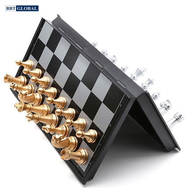 Bộ cờ vua vàng bạc nam châm BBT Global size 25cm, 36 cm, 48cm