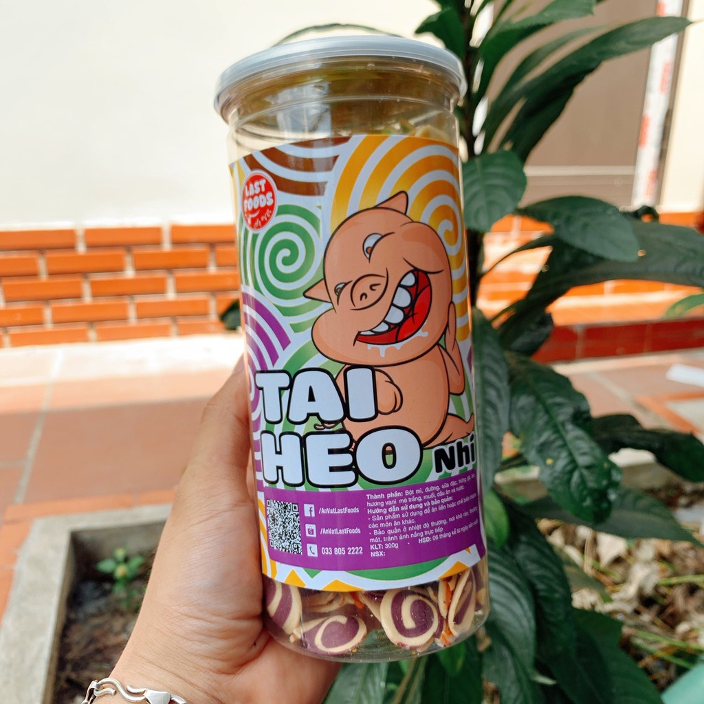 Tai heo nhí mix 3 màu 300g ,ăn vặt LASTFOODS Hà Nội với các mẫu đồ ăn vặt các miền đầy đủ hương vị thơm ngon giá rẻ