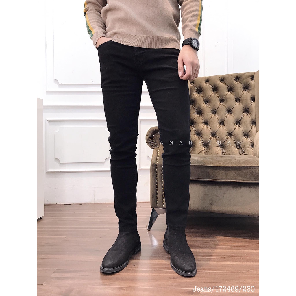 Quần Jean Nam Rách Gối 2STOREGLE Kiểu Dáng Hàn Quốc