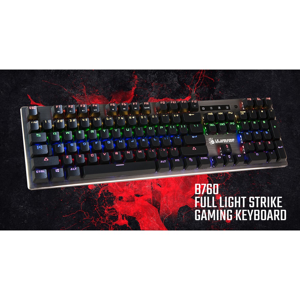 [Mã SKAMSALE03 giảm 10% đơn 200k] Bàn phím cơ Gaming Có Dây Bloody B760 Full Light Strike Gaming Keyboard - Diệp Khánh